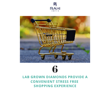 lab grown diamonds provide a convenient stress free shopping experience
