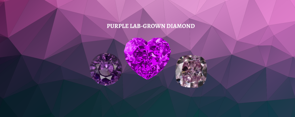 purple lab grown diamond