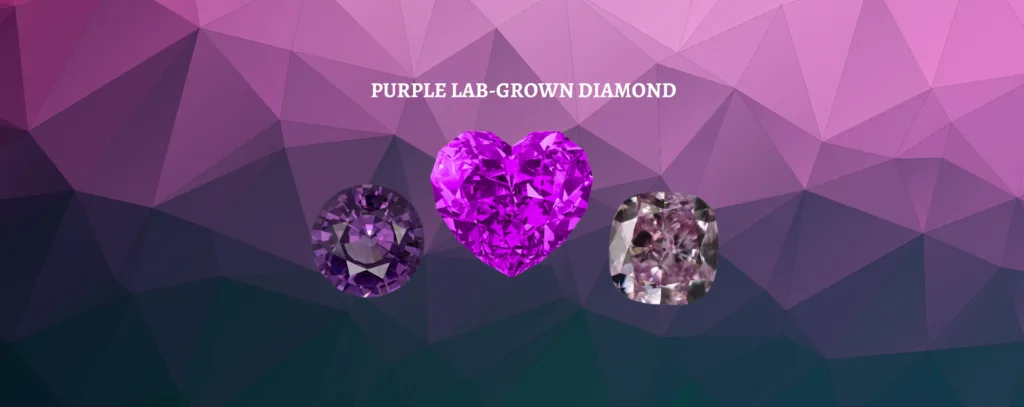 purple lab grown diamond