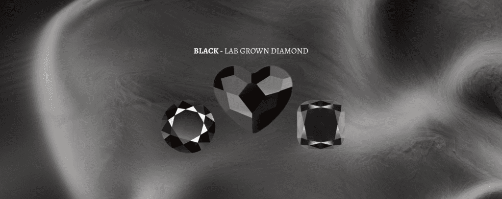 Black lab grown diamond