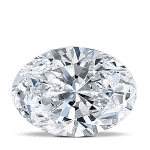 Oval lab grown diamond