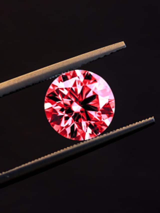 Pink lab grown diamond